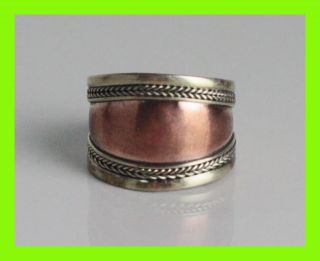 Chinese Tibetan Armored Silver Plated Old Ring,  Adjustable,  006 photo
