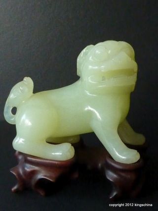 Nr Antique Chinese Jade Foo Dog Figure Carved Statue Temple Lion 2 photo