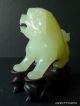 Nr Antique Chinese Jade Foo Dog Figure Carved Statue Temple Lion 2 Vases photo 2