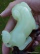 Nr Unusual Antique Chinese Carved Jade Figure Foo Dog Lion 19thc Qing Statue 1 Vases photo 2