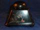 Stylish Vintage Chinese Black Lacquer Inkwell,  Pen Box & Blotter Other photo 5