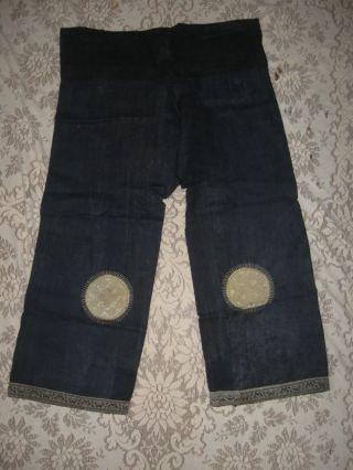 Vintage Antique Early 1900 ' S Asian Oriental Chinese Thai Pants Handmade photo