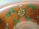 Chinese Porcelain Bowl Green Inside Red Lotus Colorful Exquisite Bowls photo 5