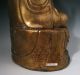 Large Impressive Old Chinese Gilf Bronze Statue Of Seated Kwan Yin Wtih Bottle Bowls photo 4