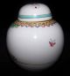 Antique Chinese Famille Rose Lidded Ginger Jar Man Woman Butterfly Unmarked Mint Other photo 3
