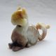 Antique Chinese Hetian Jade Carved Cat Beast Statue Other photo 2