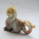 Antique Chinese Hetian Jade Carved Cat Beast Statue Other photo 4