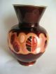 Unusual Japanese Cloisonne Akasuke Leaves Motif Wireless,  Very Rare. Vases photo 4