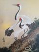176 ~double Cranes & Pine Tree~ Japanese Antique Hanging Scroll Paintings & Scrolls photo 3