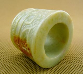 Chinese Classical Hand Carved Old Jade Cong/10 - 035 photo
