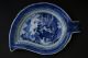 Antique Chinese Export 17/18thc Blue And White Leaf Shaped Plate Plates photo 1