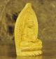 Chinese Wood Carved Buddha Holy Lotus Dancing Kwan - Kyin Statue Amulet Box Wood Buddha photo 1