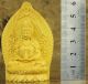 Chinese Wood Carved Buddha Holy Lotus Dancing Kwan - Kyin Statue Amulet Box Wood Buddha photo 2