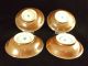 4 Chinese Porcelain Batavia - Brown/blue - White Saucers,  Kangxi Period Other photo 1