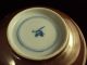 4 Chinese Porcelain Batavia - Brown/blue - White Saucers,  Kangxi Period Other photo 2