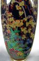 Fine Antique Silver Wire Japanese Meiji Cloisonne Vase Signed Daikoku Vases photo 10
