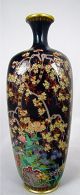 Fine Antique Silver Wire Japanese Meiji Cloisonne Vase Signed Daikoku Vases photo 1