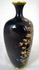 Fine Antique Silver Wire Japanese Meiji Cloisonne Vase Signed Daikoku Vases photo 6
