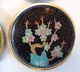 4 Chinese Cloisonne Plates 4 Diameter Mint Condition Colorful Plates photo 3