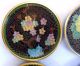 4 Chinese Cloisonne Plates 4 Diameter Mint Condition Colorful Plates photo 4