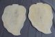 Unusual Pair Antique Chinese Porcelain Tile Plaques With Incised Scenes Plates photo 3