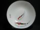 Asian Porcelain Plate Coy Fish Artist Signed Bowls photo 1