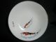 Asian Porcelain Plate Coy Fish Artist Signed Bowls photo 8