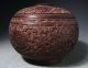Fine Antique Chinese Carved Shell Covered Box Bowl - 19c Boxes photo 2