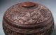 Fine Antique Chinese Carved Shell Covered Box Bowl - 19c Boxes photo 4