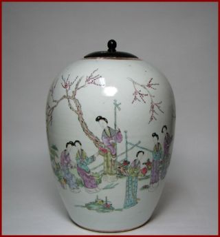 Fine & Large Republic Period Chinese Famille - Rose Melon Jar,  Wang Tong Shun Mark photo