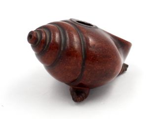 Rare Antique Chinese Yixing Conch Shell Shaped Water Dropper photo