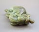 Antique Chinese Hetian Jade Carved Dragon Phoenix Cup Statue Nr Other photo 10