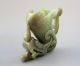Antique Chinese Hetian Jade Carved Dragon Phoenix Cup Statue Nr Other photo 2