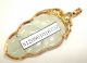 Jewelry 18k Gold 8g 100% Jadeite Jade Carved Leaf Pendant Necklace Necklaces & Pendants photo 5