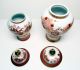 Matching Pair Of Vtg Japanese Kutani Handpainted Ginger Jar Vase Urn Japan Other photo 1