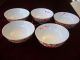 Antique 19th C Asian Chinese Hand Painted Iron Or Coral Red 5 Porcelain Bowls Bowls photo 5