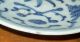 Antique Chinese Canton Blue & White Porcelain Plate - Pre - 1900 - Dynasty Mark Plates photo 2