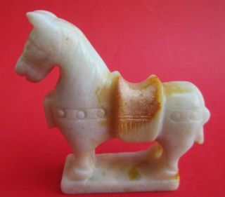 Ancient Chinese Classic Hetian Jade Old Jade Carving Like (a Horse) / 9 - 483 photo