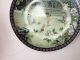 Old Plate Qing Dynasty Peony Peony Ceramic Porcelain Glaze Ancient Chinese Plates photo 2