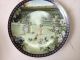 Old Plate Qing Dynasty Peony Peony Ceramic Porcelain Glaze Ancient Chinese Plates photo 3