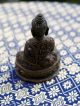 Finely Cast Highly Detailed Ornately Robed Antique Bronze Tibetan Buddha Statues photo 1