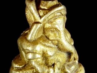 Cased Old Success Lord Ganesha Ganesh Hindu Thailand Amulet Statue Pendant photo