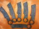Collection Asia Antique Chinese Bronze Feature Delicate Knife Shape Statue 6pics Other photo 2
