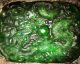 ~absolutely Wonderful Piece Of Antique Carved Jade In Amazing Deep Green Colour~ Uncategorized photo 1