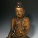 Large Old Chinese Gilt Bronze Statue With Applied Stones And Inlaid Eyes Men, Women & Children photo 1