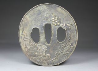 Chinese Old Copper Handwork Tree Parts Decoration photo