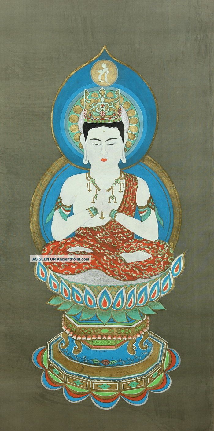 Jiku996 Jy Japan Scroll Buddha Paintings & Scrolls photo