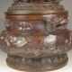 Chinese Bronze Incense Burner & Lid W Buddha & Qian Long Mark Nr Incense Burners photo 2