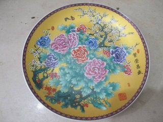 Ancient Porcelain Plates Chinese Style Luoyang Penoy Prosperous Exquisite 04 photo
