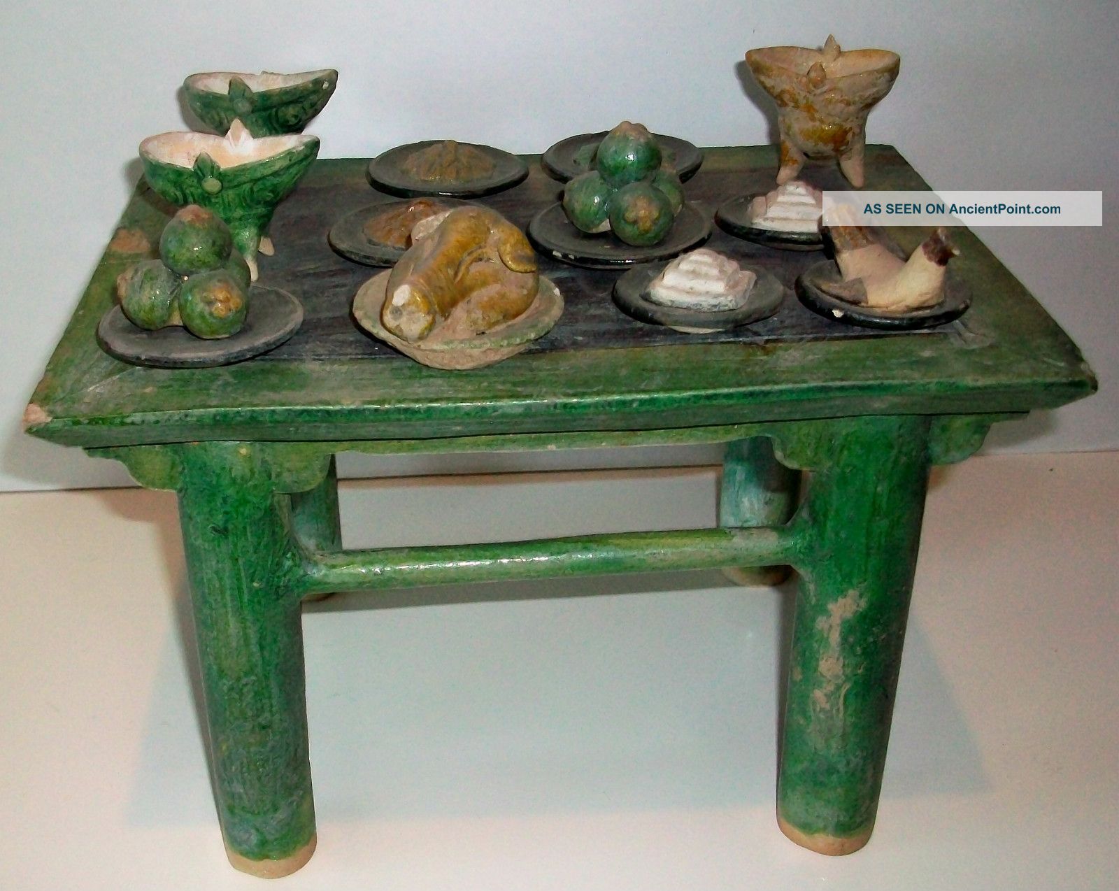 Ming Dynasty Sancai Glazed Terracotta Offering Table (china 1368 - 1644) Other photo